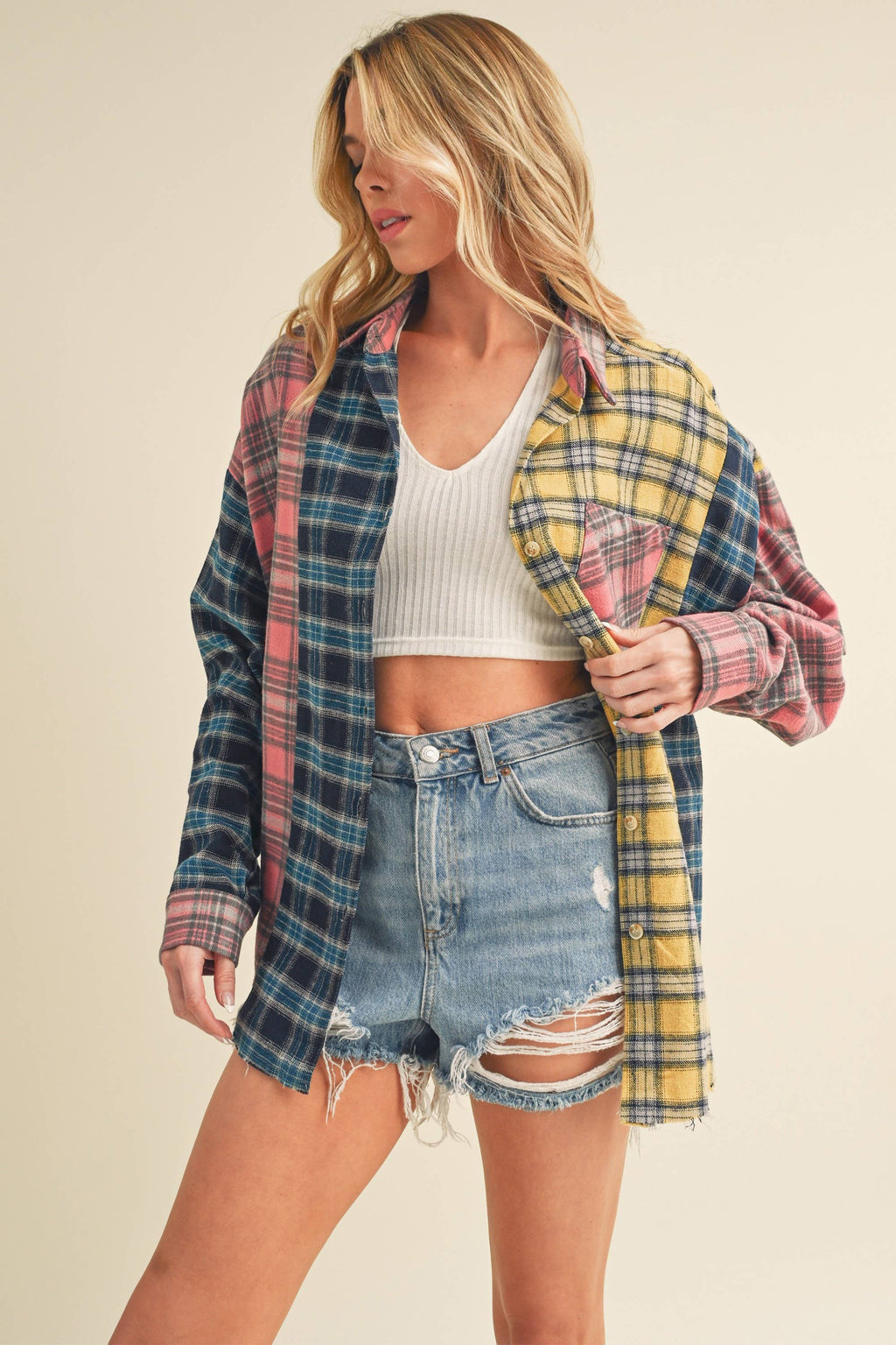 Multi Color Plaid Shirt