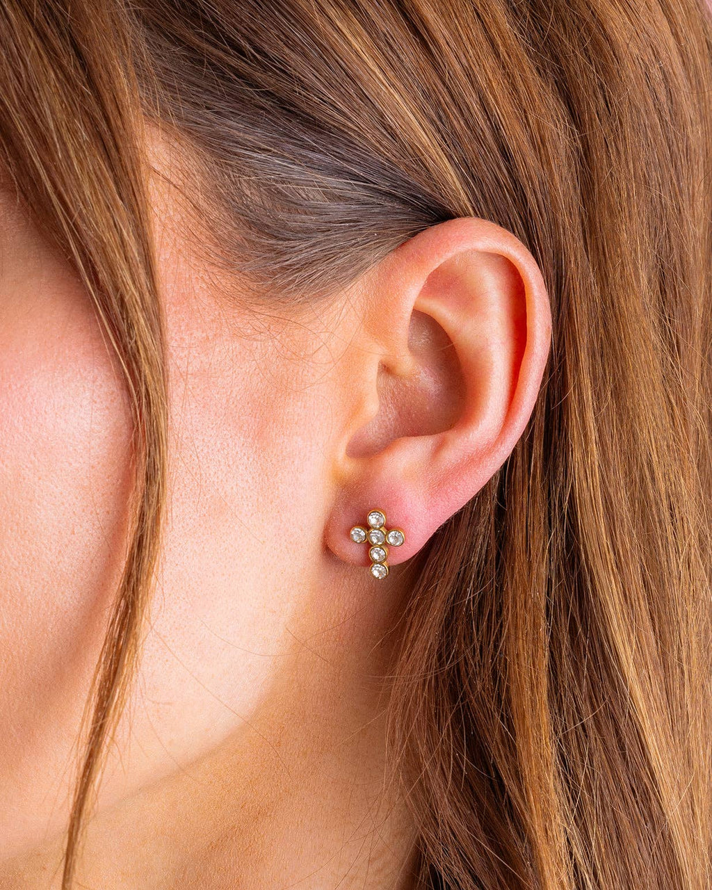 Cross Stud Earrings