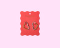 Heart Earrings Two-Tone Gold + Silver Hearts