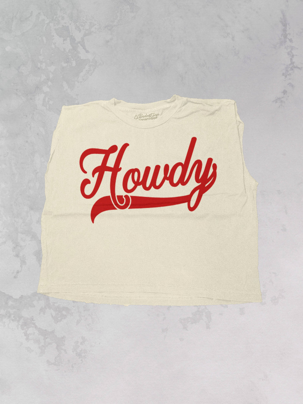 Howdy  Boxy Cropped Muscle Tank