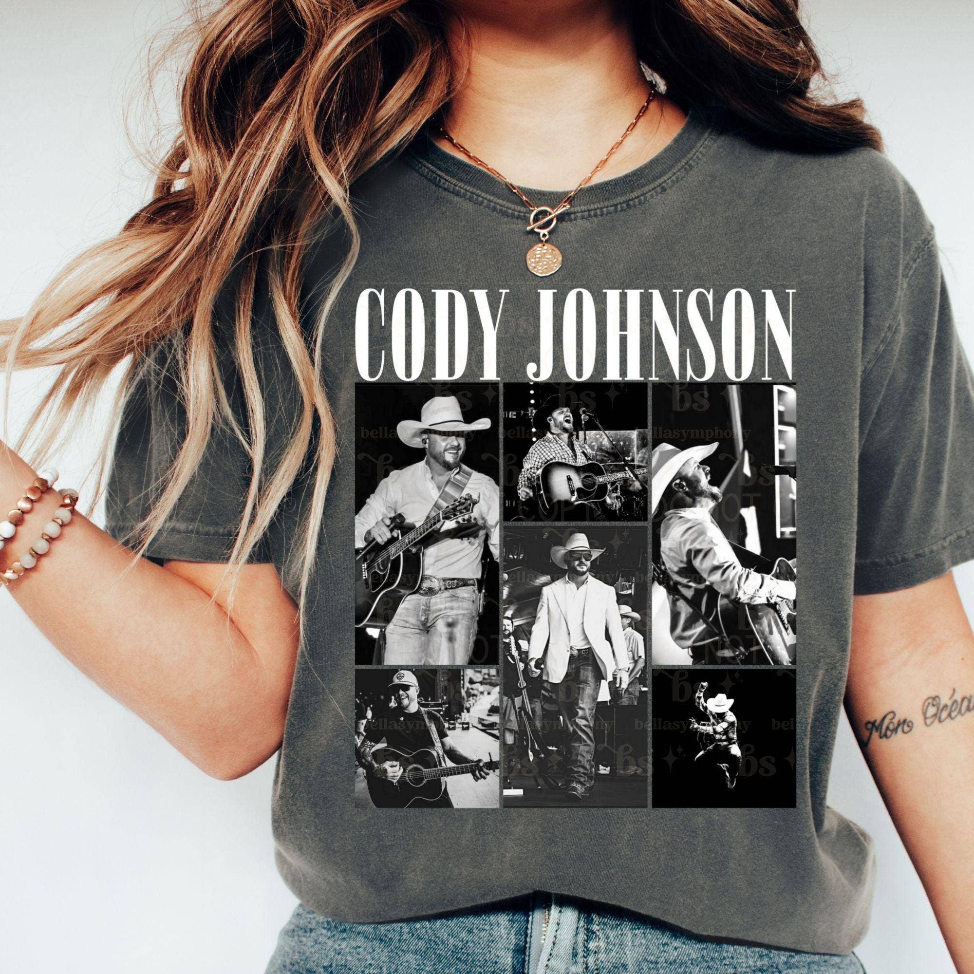 Cody Johnson Country Music Nashville Western Tee Shirt: T-shirt / Pepper / M