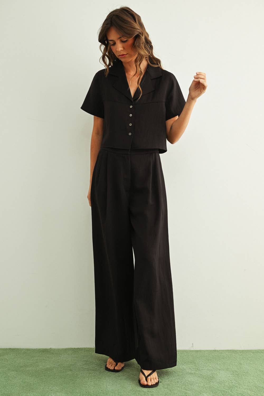 Cropped Button Down