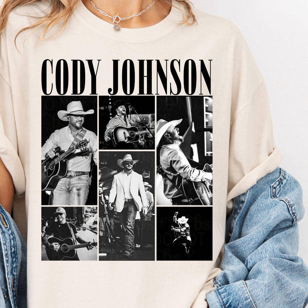Cody Johnson Country Music Nashville Western Tee Shirt: T-shirt / Pepper / M
