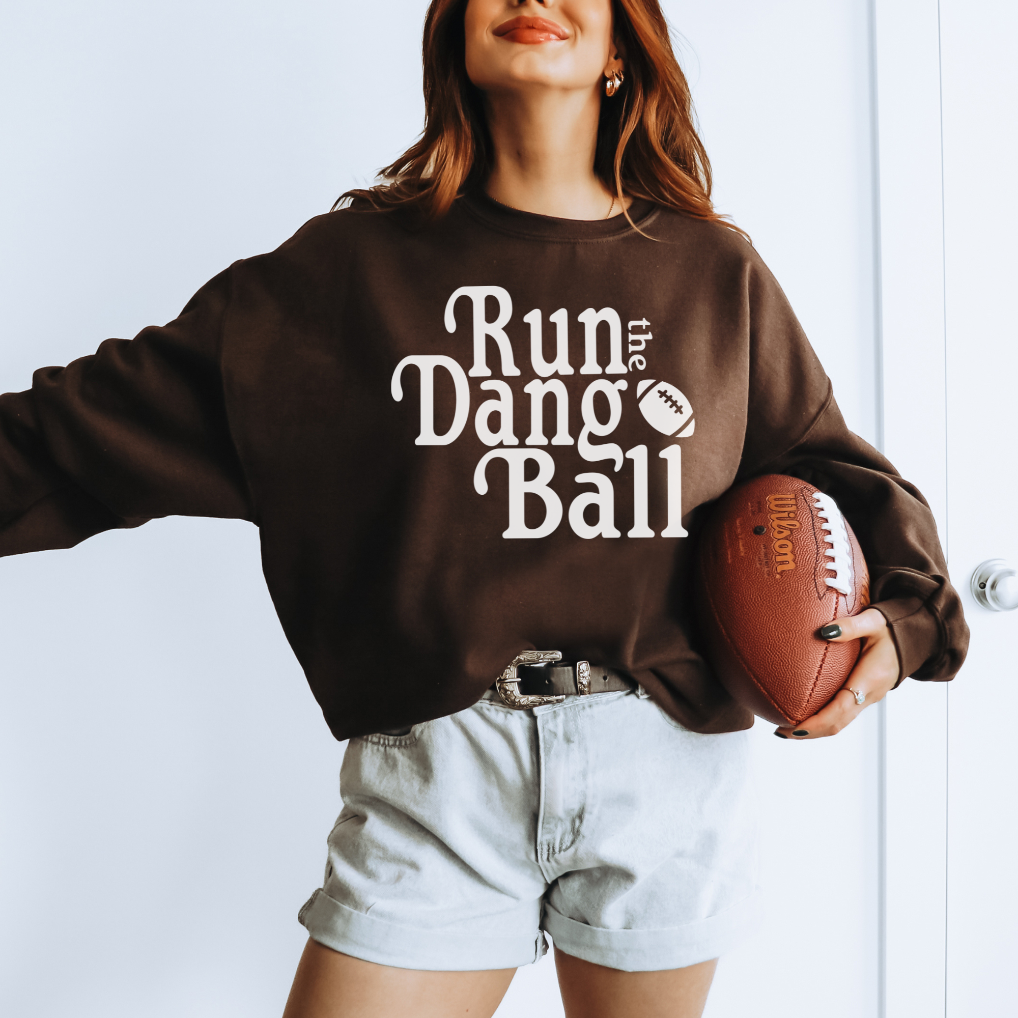 Run The Dang Ball Sweatshirt: Navy / S