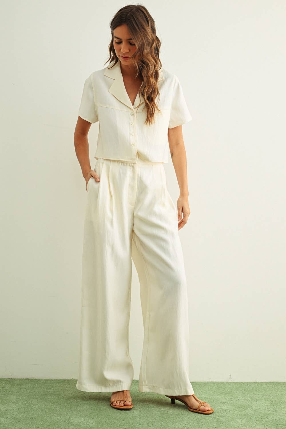 Cropped Button Down