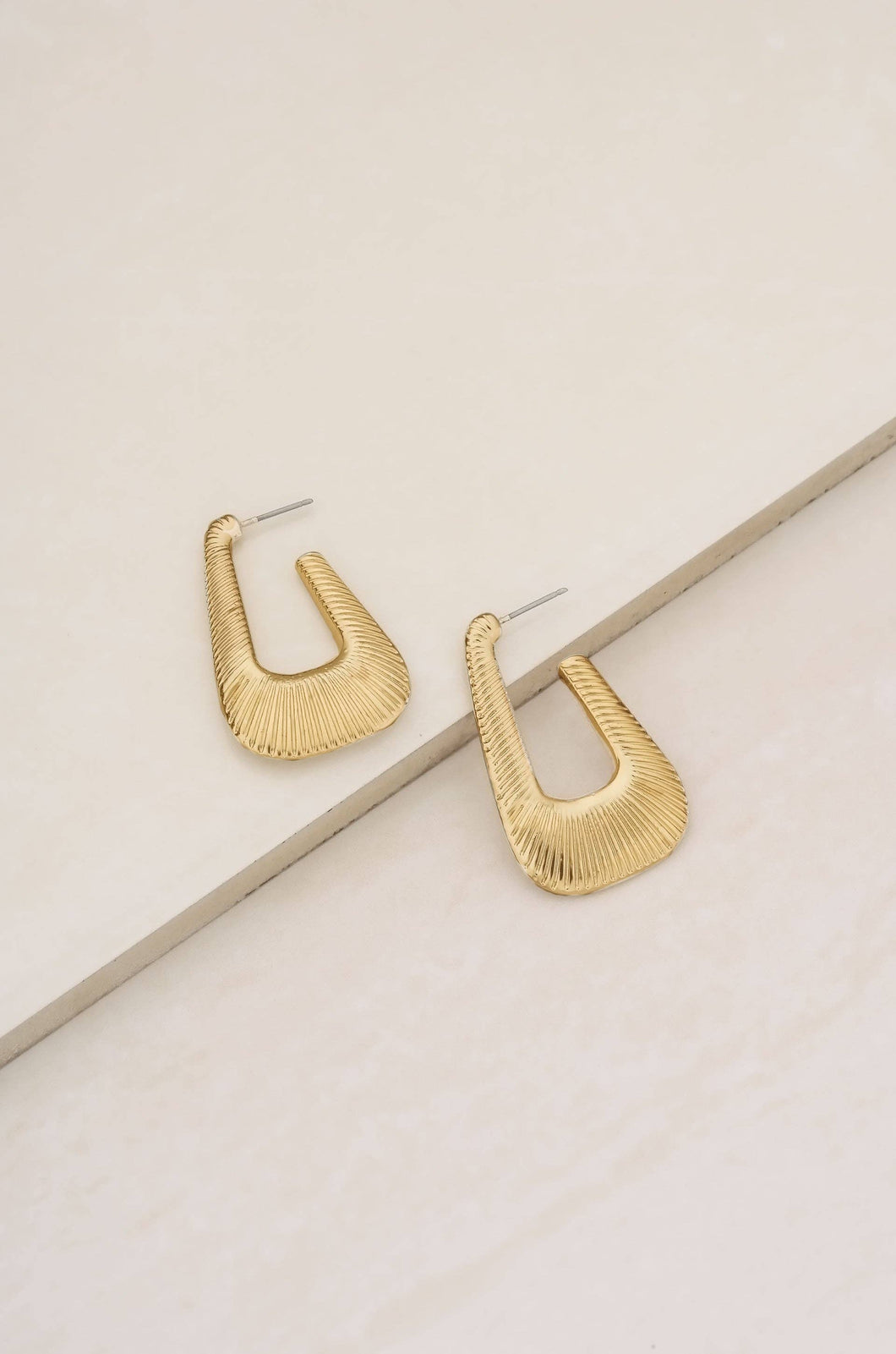 Cleopatra Inspired 18k Gold Plated Hoop Earrings