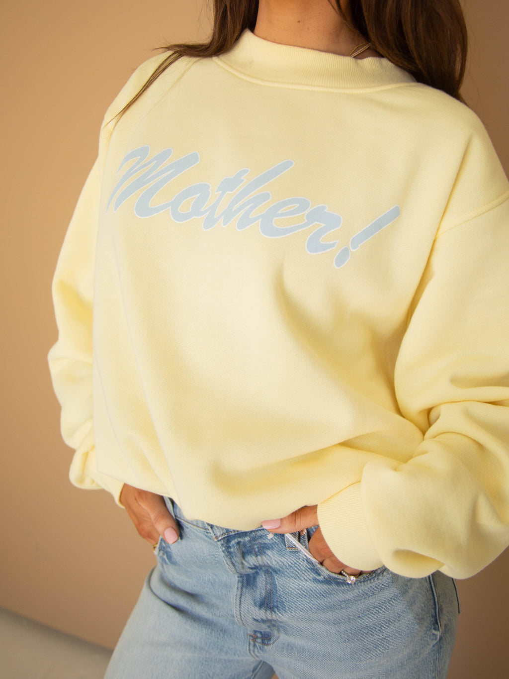 MOTHER MOCKNECK - BUTTER YELLOW