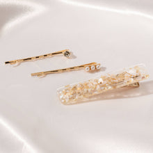 Load image into Gallery viewer, Pearl &amp; Acetate Assorted Hair Pin Set: NATURAL
