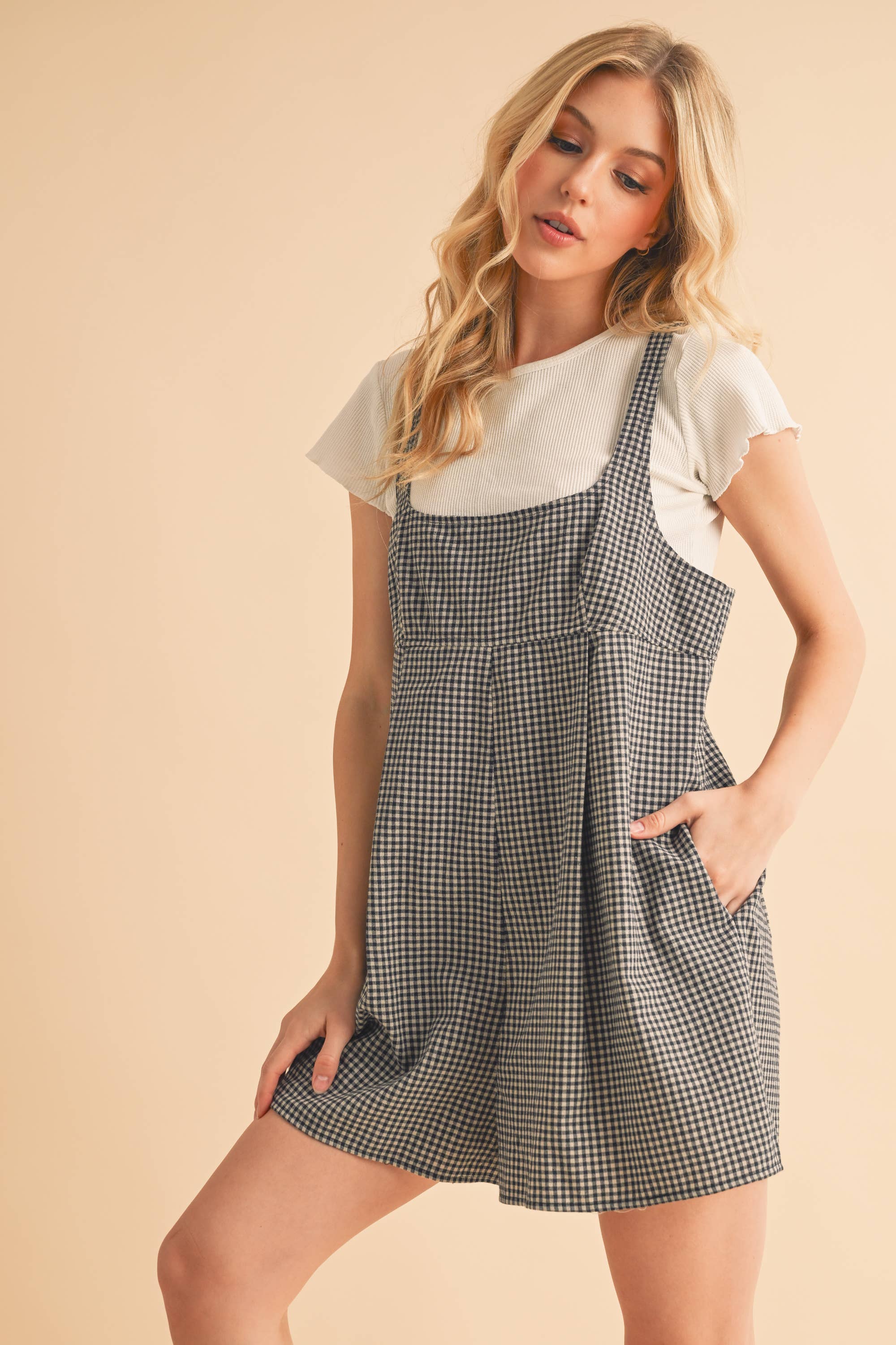 Short Romper: Navy