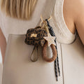 Leopard Print Mini Bag Charm
