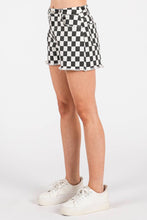 Load image into Gallery viewer, GAME DAY CHECKERED FRAYED HEM CASUAL SHORTS: WASHED RED / S-M-L(2-2-2)
