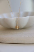 BEE CHARM NECKLACE: Gold