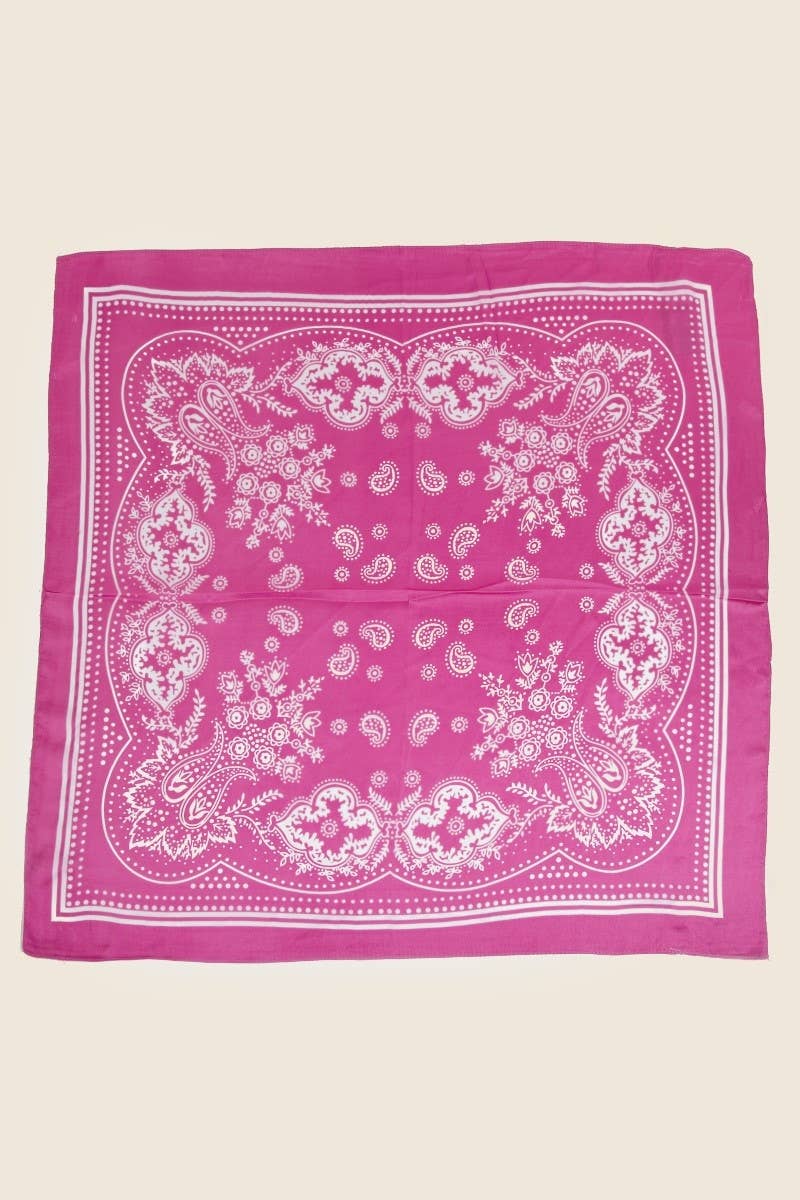 Light Paisley Bandana Scarf