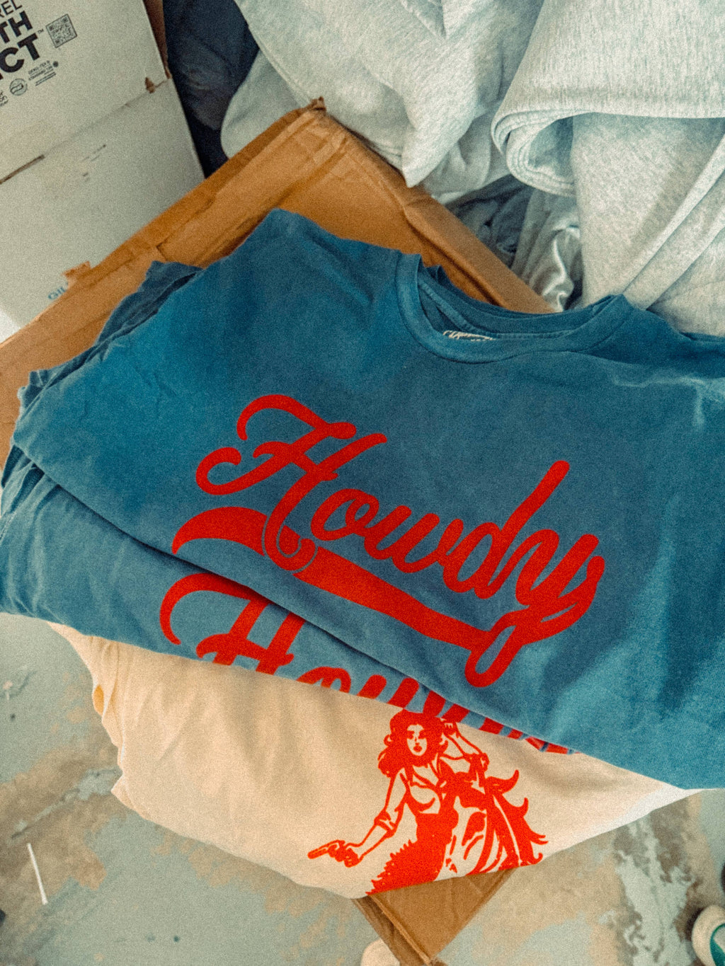Howdy  Boxy Cropped Muscle Tank