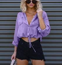 Load image into Gallery viewer, Denim Crop Top
