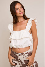 Load image into Gallery viewer, Ruffle Bubble Hem Top
