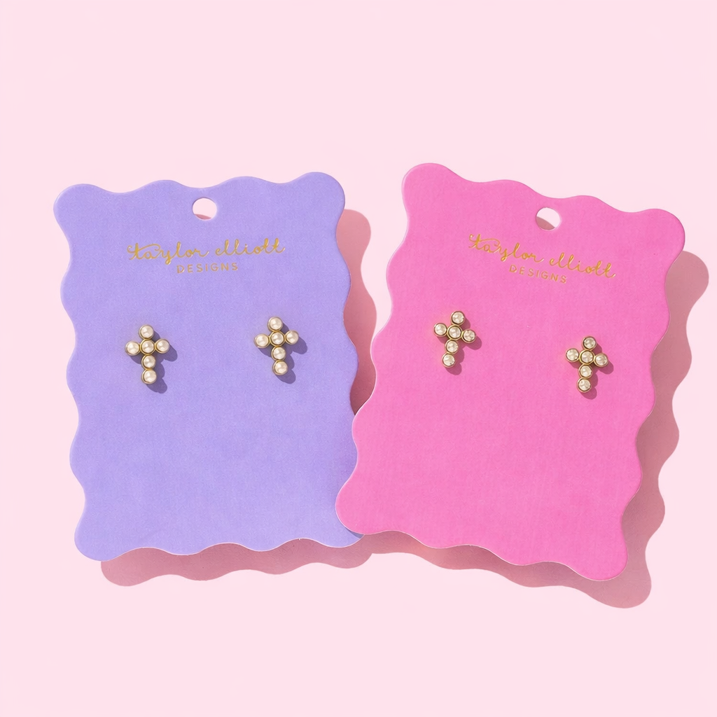 Cross Stud Earrings