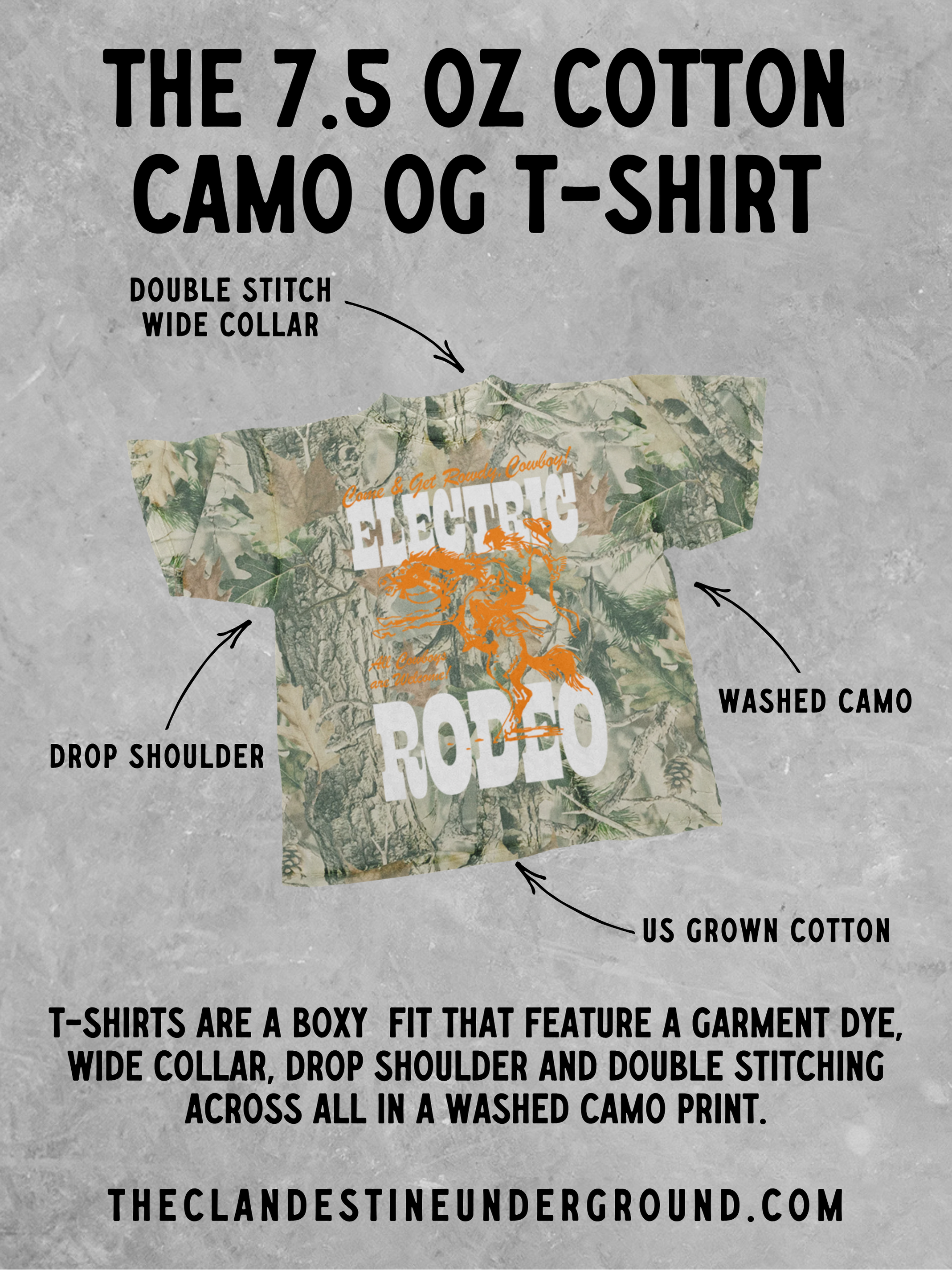 American Sweetheart Camo TShirt- Large