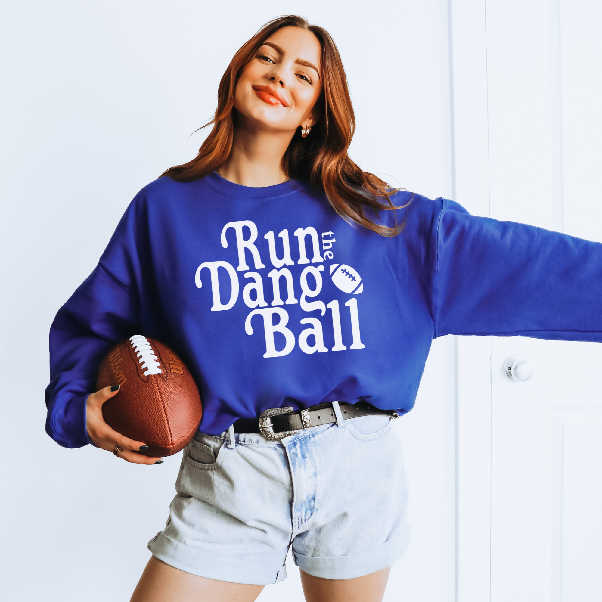 Run The Dang Ball Sweatshirt: Navy / M
