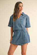 Load image into Gallery viewer, DENIM SKORT
