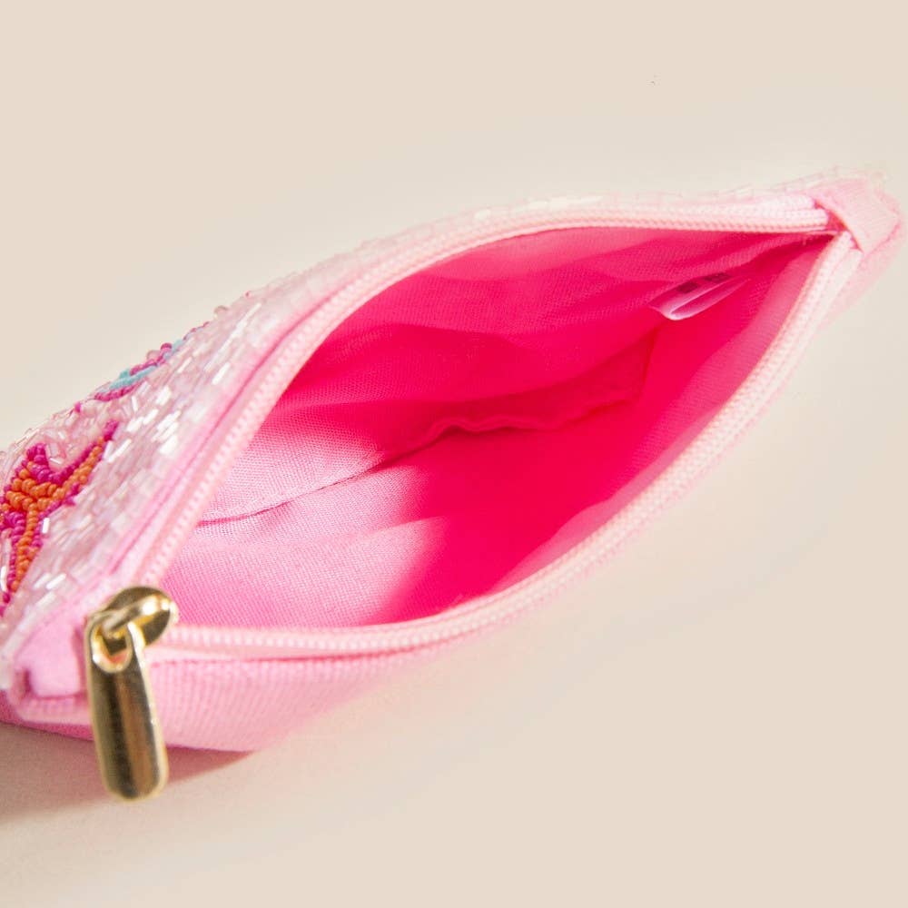 Vacay Money Beaded Coin Purse