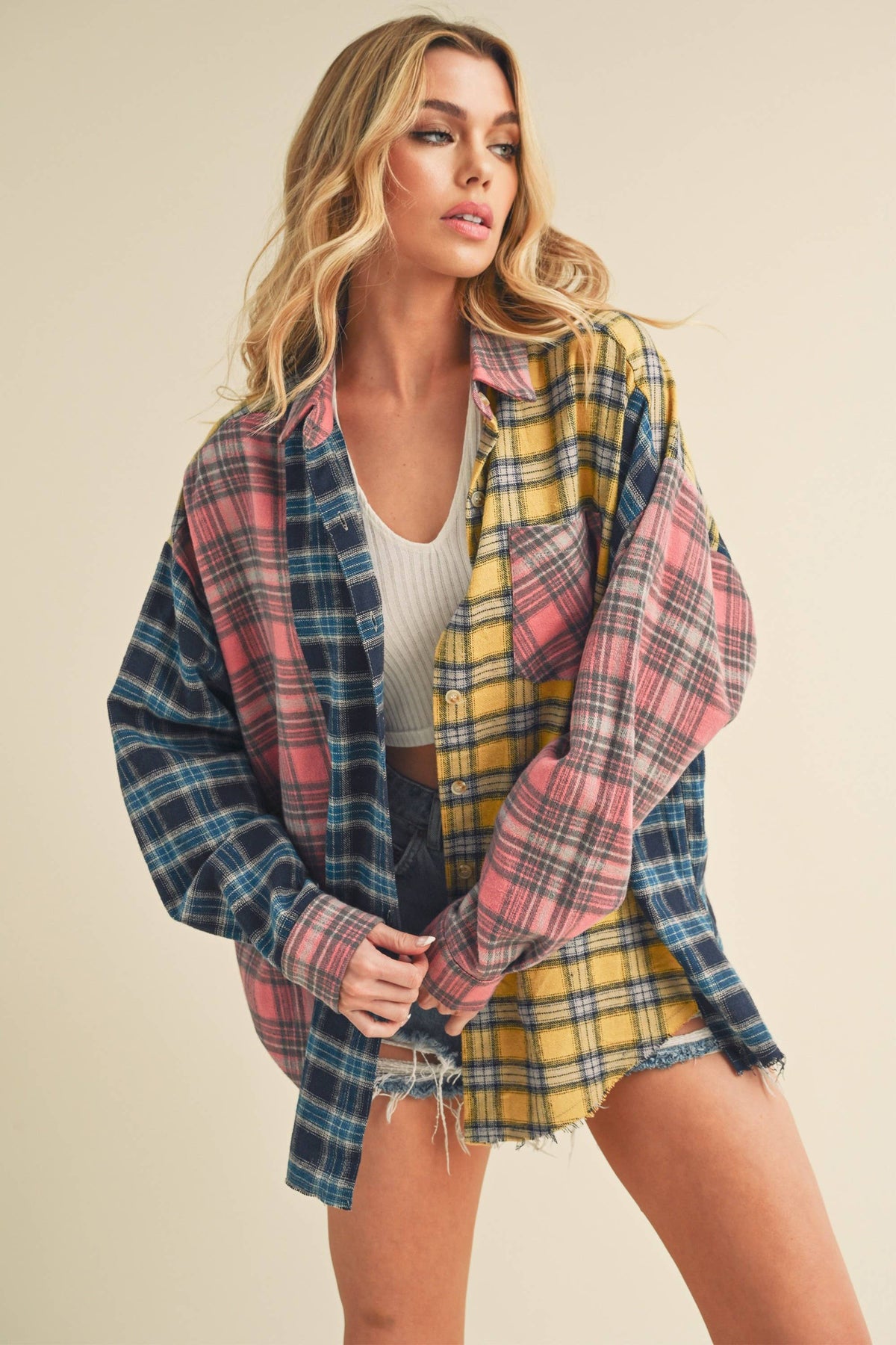 Multi Color Plaid Shirt