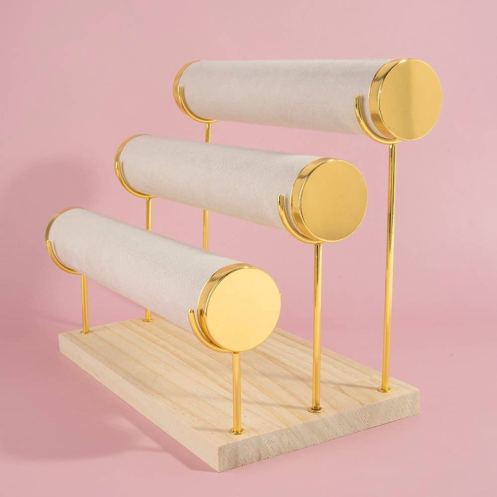 Three Tier Bracelet & Jewelry Display Stand: ASSORTED