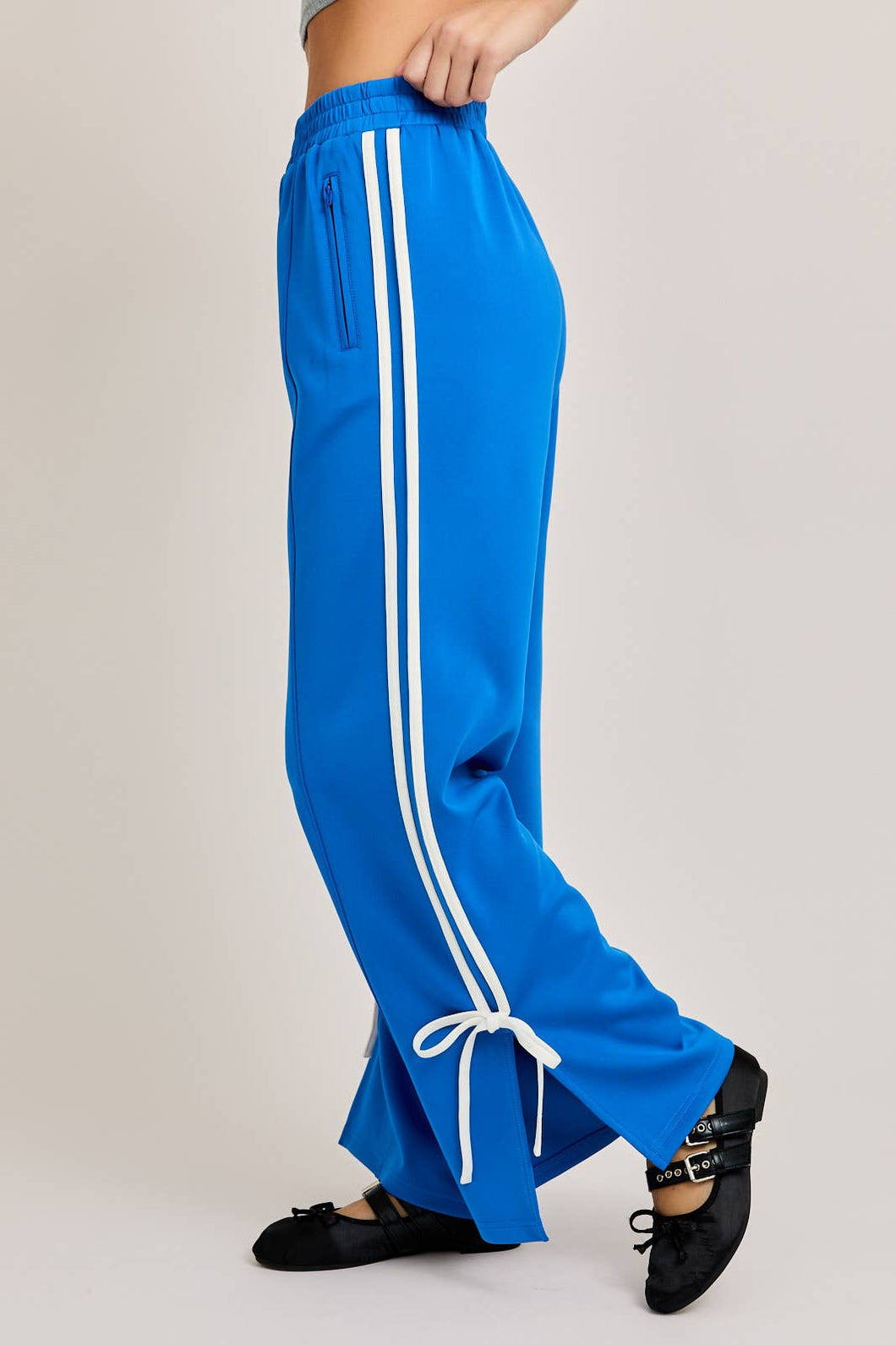 Bow Blue Track Pant