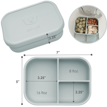 Load image into Gallery viewer, Ali+Oli Leakproof Silicone Bento Box (Blue) Back to School
