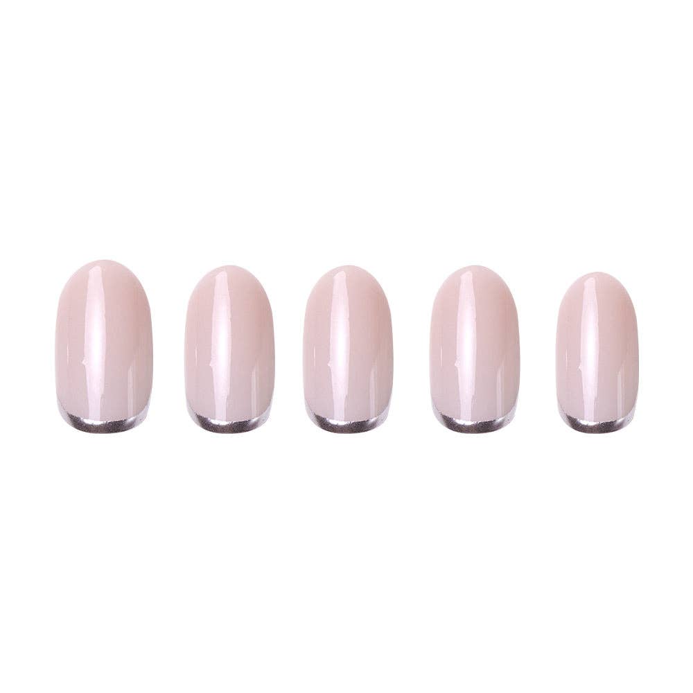 Silver Belle Press-On Nails