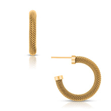 Load image into Gallery viewer, Ellie Vail - Wynn Mesh Hoop Earring
