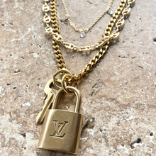 Load image into Gallery viewer, Louis Vuitton Lock Key Necklace 
