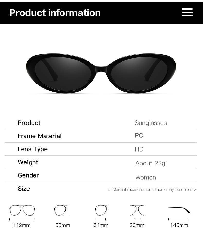 Retro Oval Classic Sunglasses
