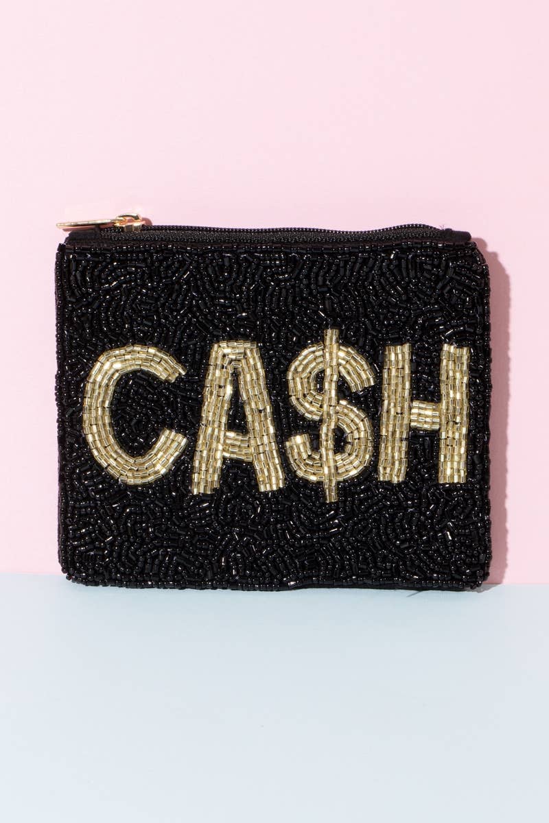Cash Beaded Coin Purse