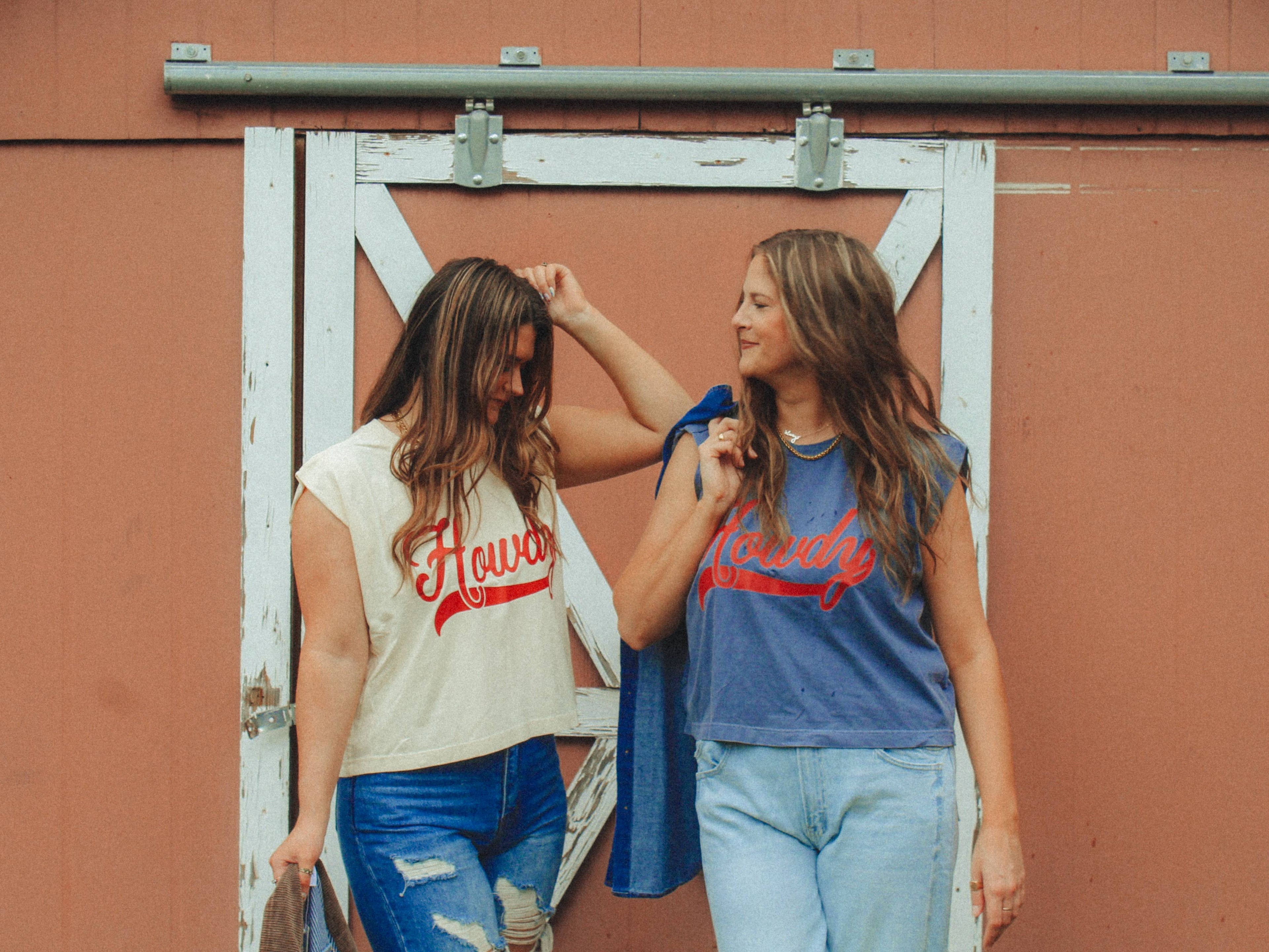 Howdy  Boxy Cropped Muscle Tank