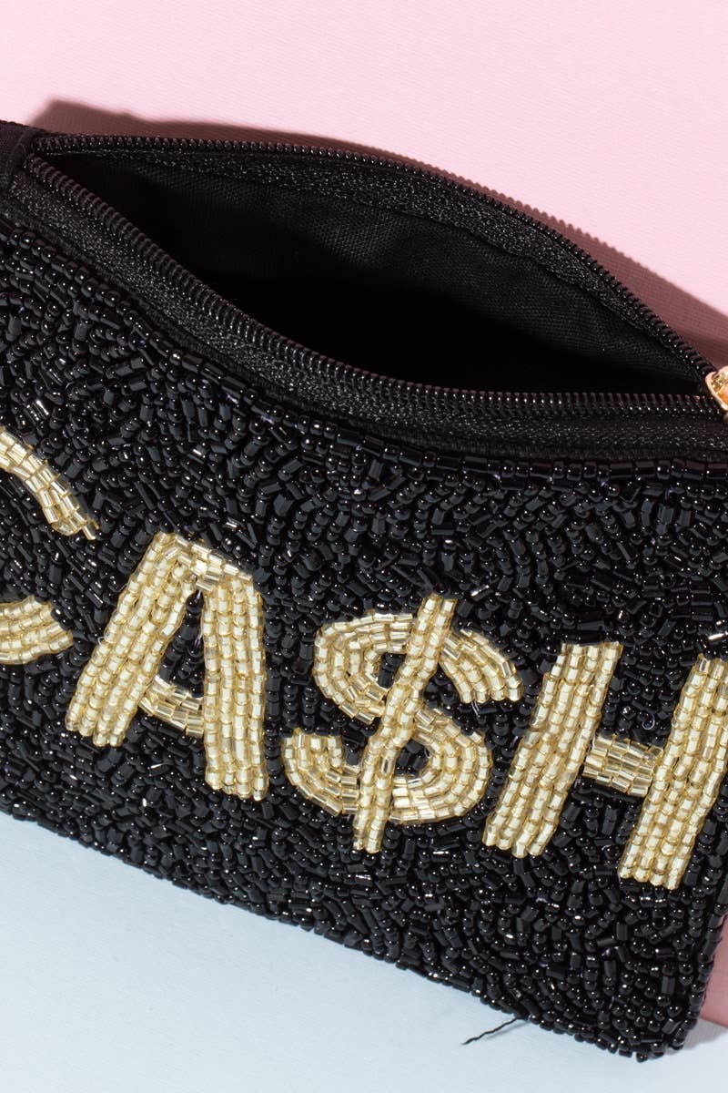 Cash Beaded Coin Purse