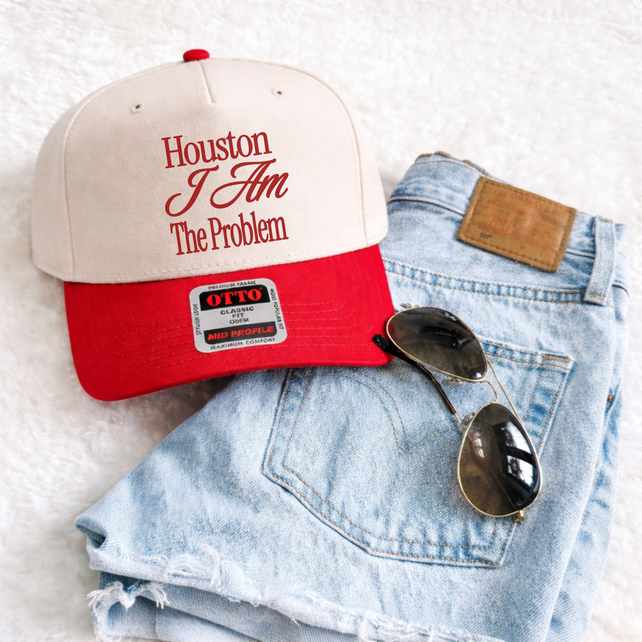 Houston I Am The Problem Trucker Hat