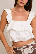 Load image into Gallery viewer, Ruffle Bubble Hem Top

