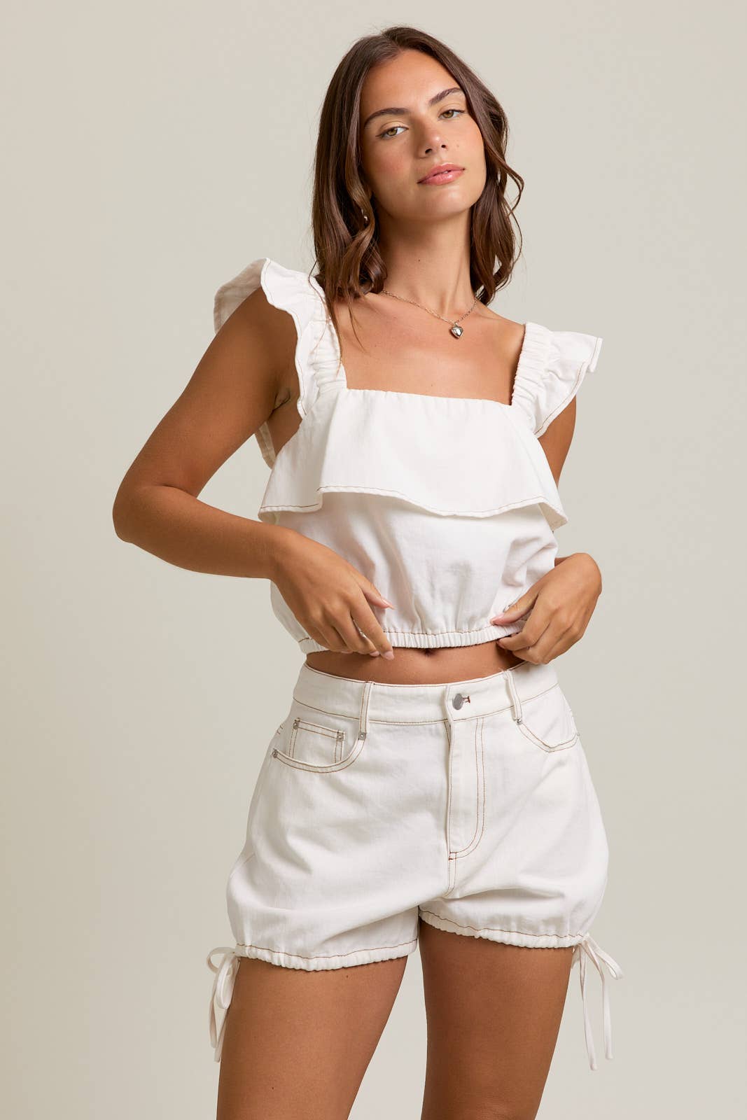 Ruffle Bubble Hem Top