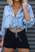 Load image into Gallery viewer, Denim Crop Top
