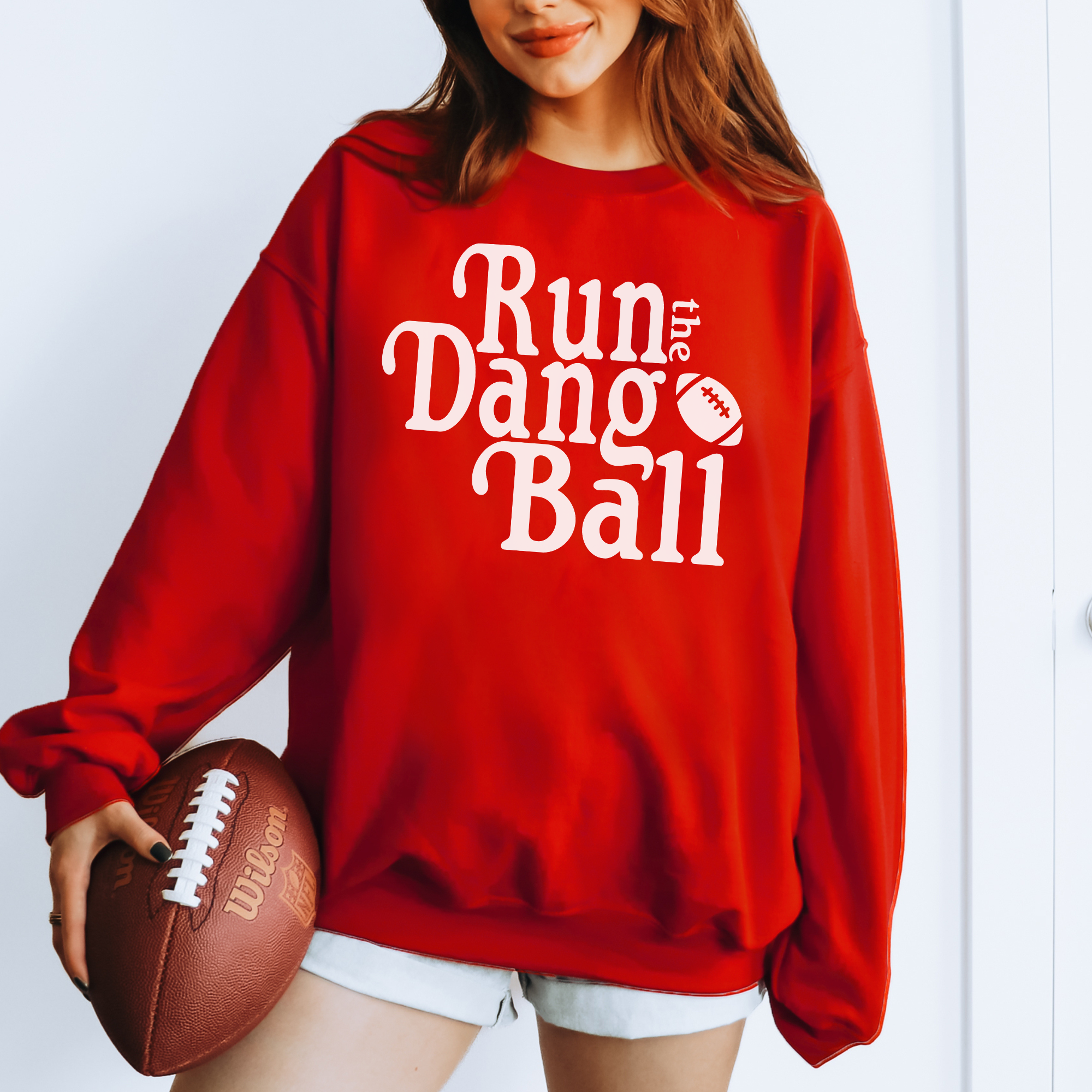 Run The Dang Ball Sweatshirt: Navy / S