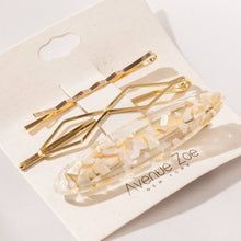 Load image into Gallery viewer, Acetate Assorted Hair Pin Set: IVORY
