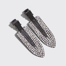 Load image into Gallery viewer, Metal Rhinestone Creaseless Clips 2pc Set
