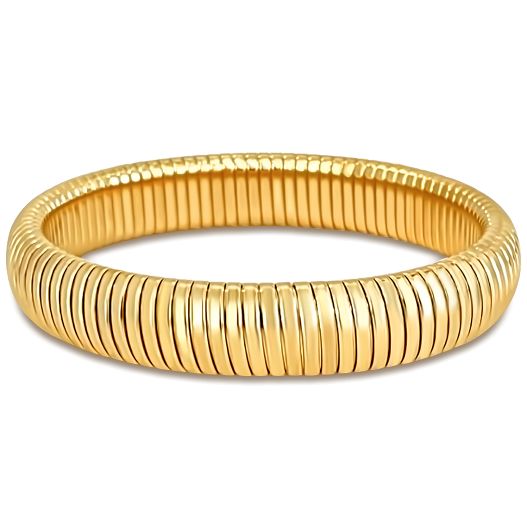 Ellie Vail - Sandra Coil Bangle Bracelet: Gold