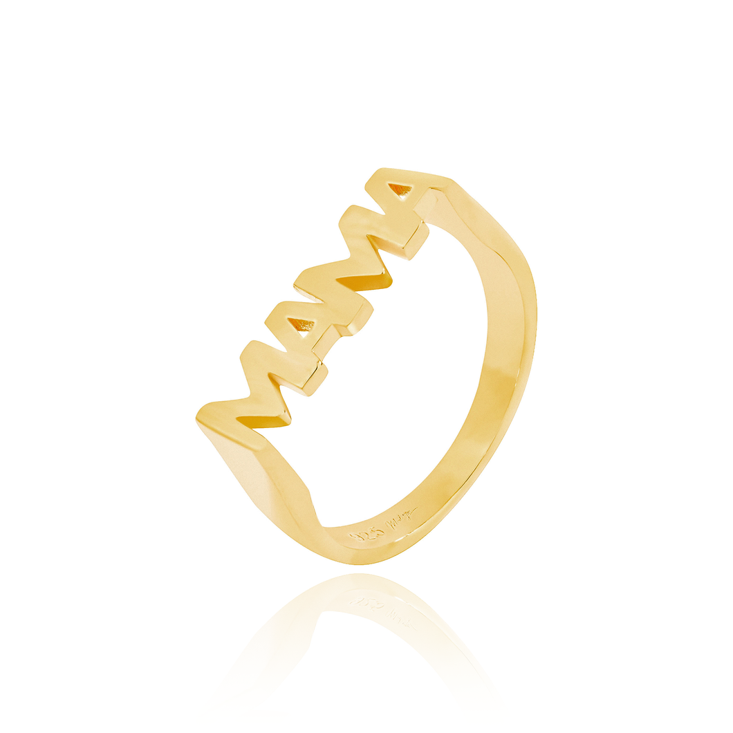 Mama Block Ring