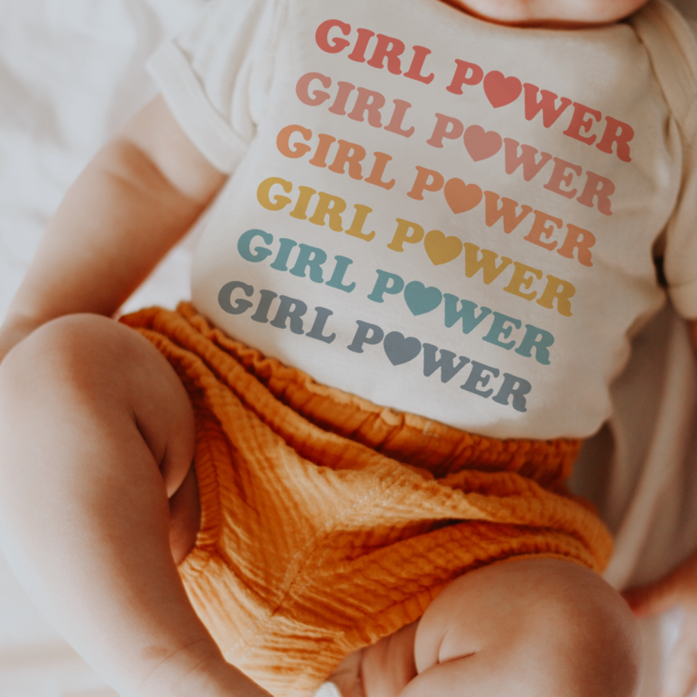 Pastel Rainbow Girl Power - Onesie