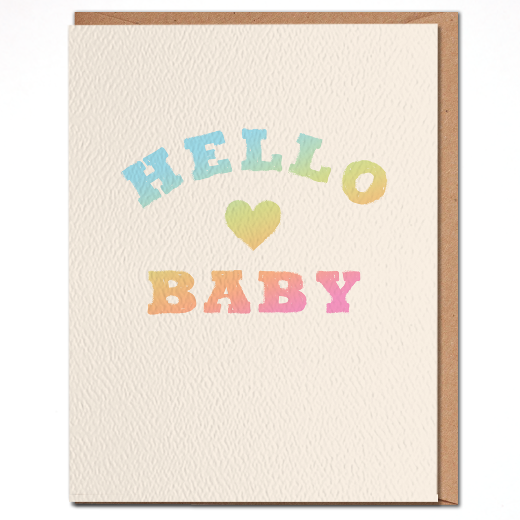 Hello Baby - Welcome Baby Card