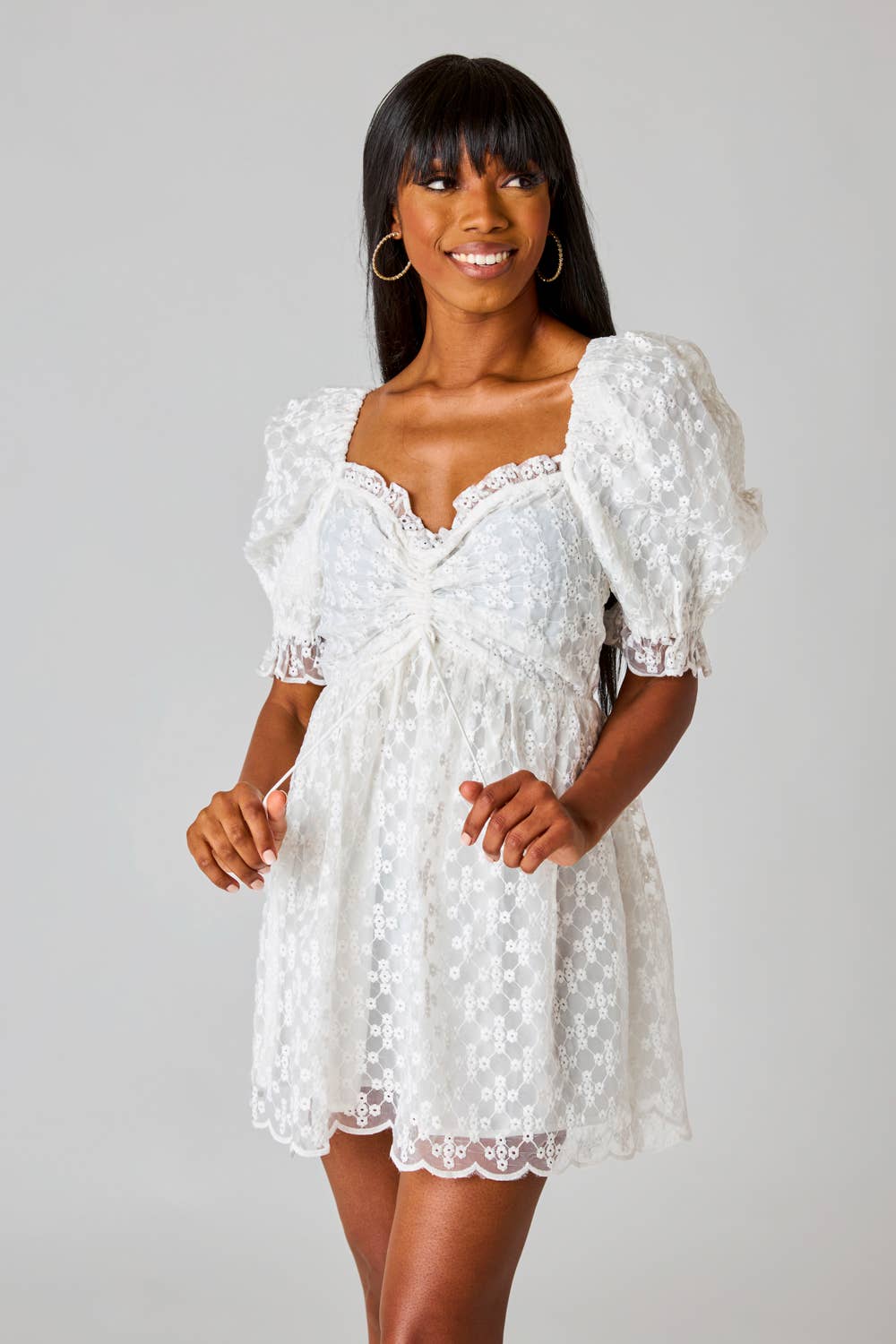 Colby Ivory Eyelet Dress