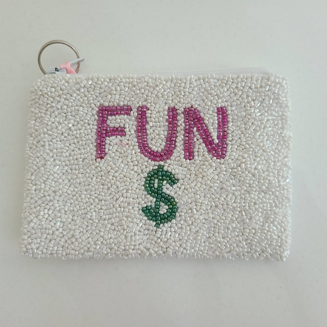 Fun $ Beaded Pouch